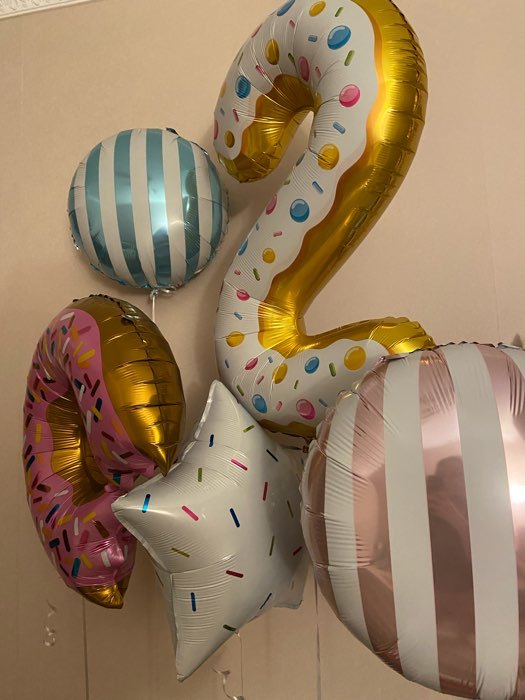 Фотография покупателя товара Букет из шаров «1 год, пончик», фольга, набор из 5 шт. - Фото 4