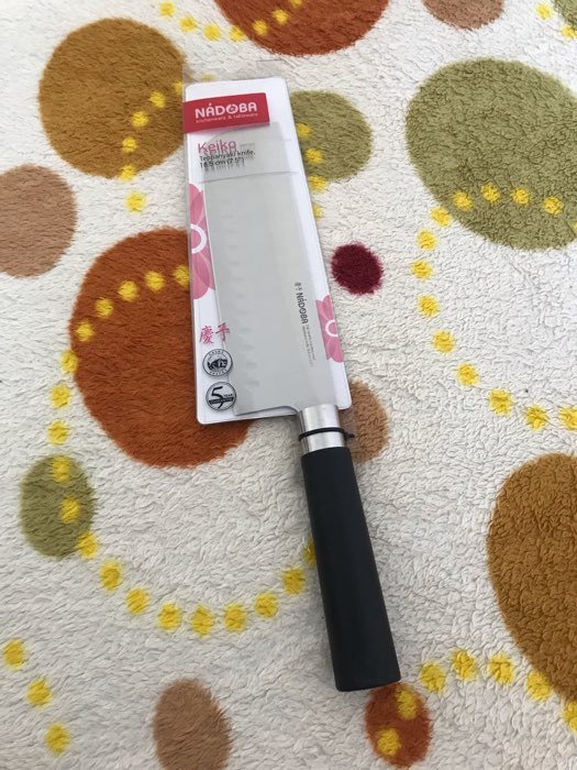 Фотография покупателя товара Нож кухонный NADOBA KEIKO Тэппанъяки, лезвие 18,5 см