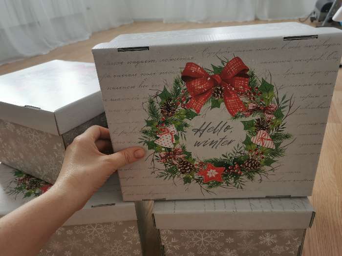 Фотография покупателя товара Складная коробка «Hello, winter», 31,2 × 25,6 × 16,1 см - Фото 1