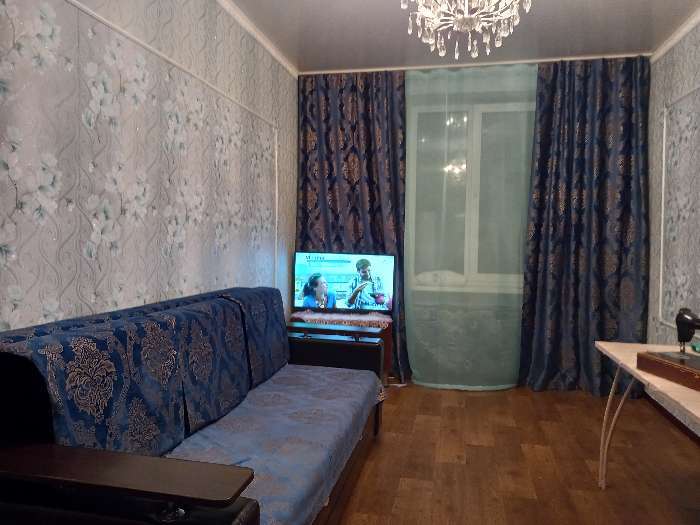 Фотография покупателя товара Штора портьерная Этель «Версаль» 160×270 см, цвет синий, 100% п/э - Фото 10