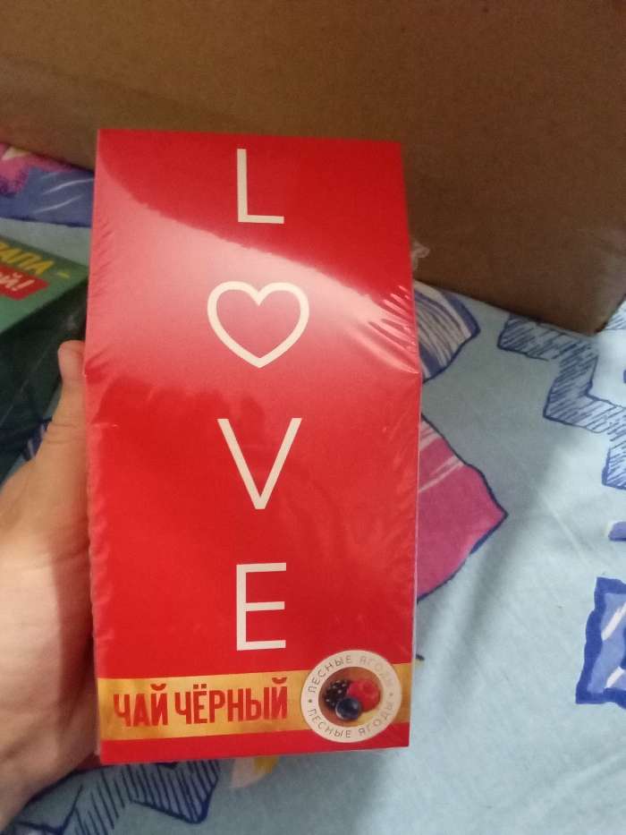 Фотография покупателя товара Чай чёрный Love, со вкусом лесные ягоды, 50 г.