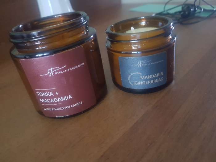 Фотография покупателя товара Свеча ароматическая в банке "MANDARIN GINGERBREAD",соевый воск,50 г,мандарин, пряник