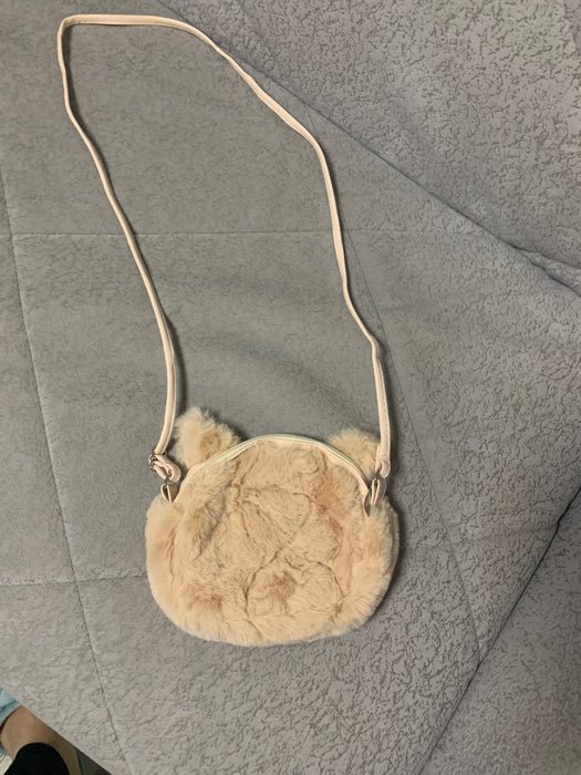 Фотография покупателя товара Сумка детская для девочки меховая «Кошечка», 15×12 см, розовая - Фото 2