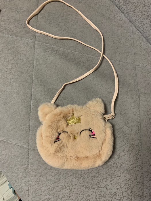 Фотография покупателя товара Сумка детская для девочки меховая «Кошечка», 15×12 см, розовая - Фото 3