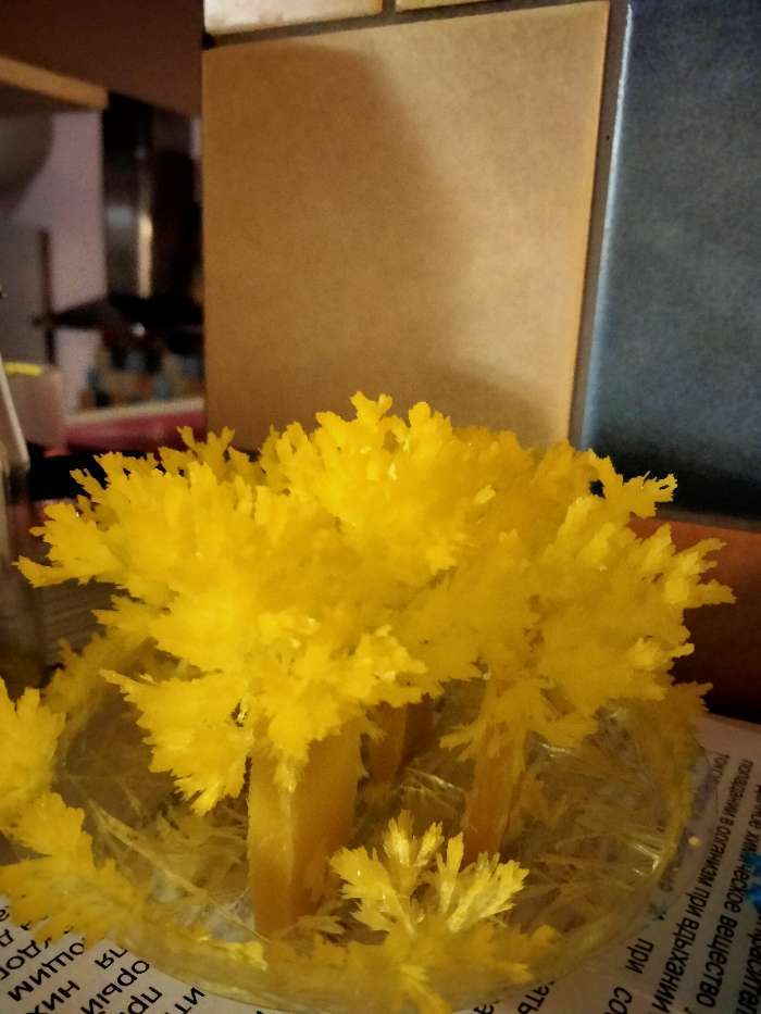 Фотография покупателя товара Набор для творчества «Лучистые кристаллы», цвет жёлтый