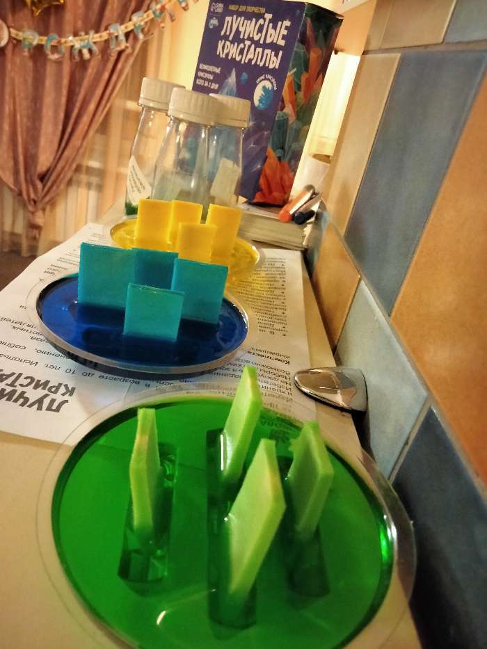 Фотография покупателя товара Набор для творчества «Лучистые кристаллы», цвет зелёный - Фото 2