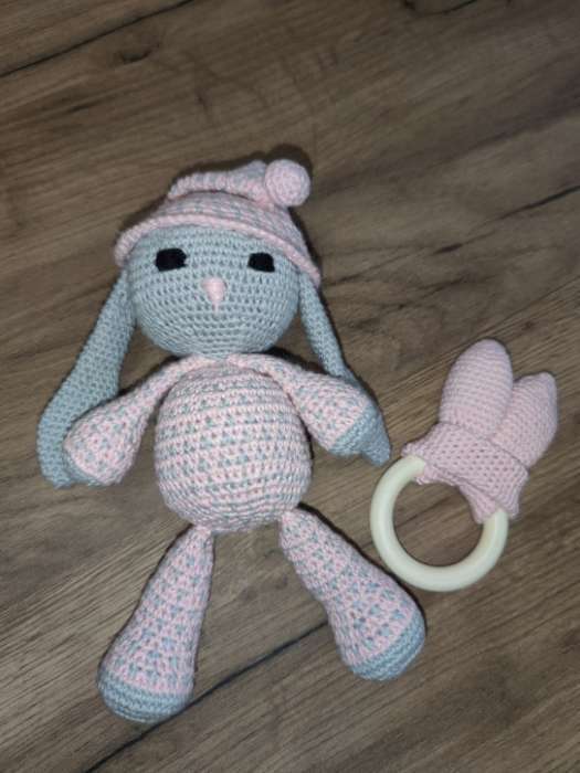 Фотография покупателя товара Набор для вязания. Амигуруми: мягкая игрушка своими руками «Сонная зайка Амелия», 26 см - Фото 1