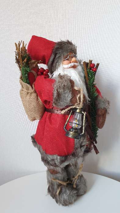 Фотография покупателя товара Дед Мороз "В красной шубке с веточками" 45 см - Фото 2