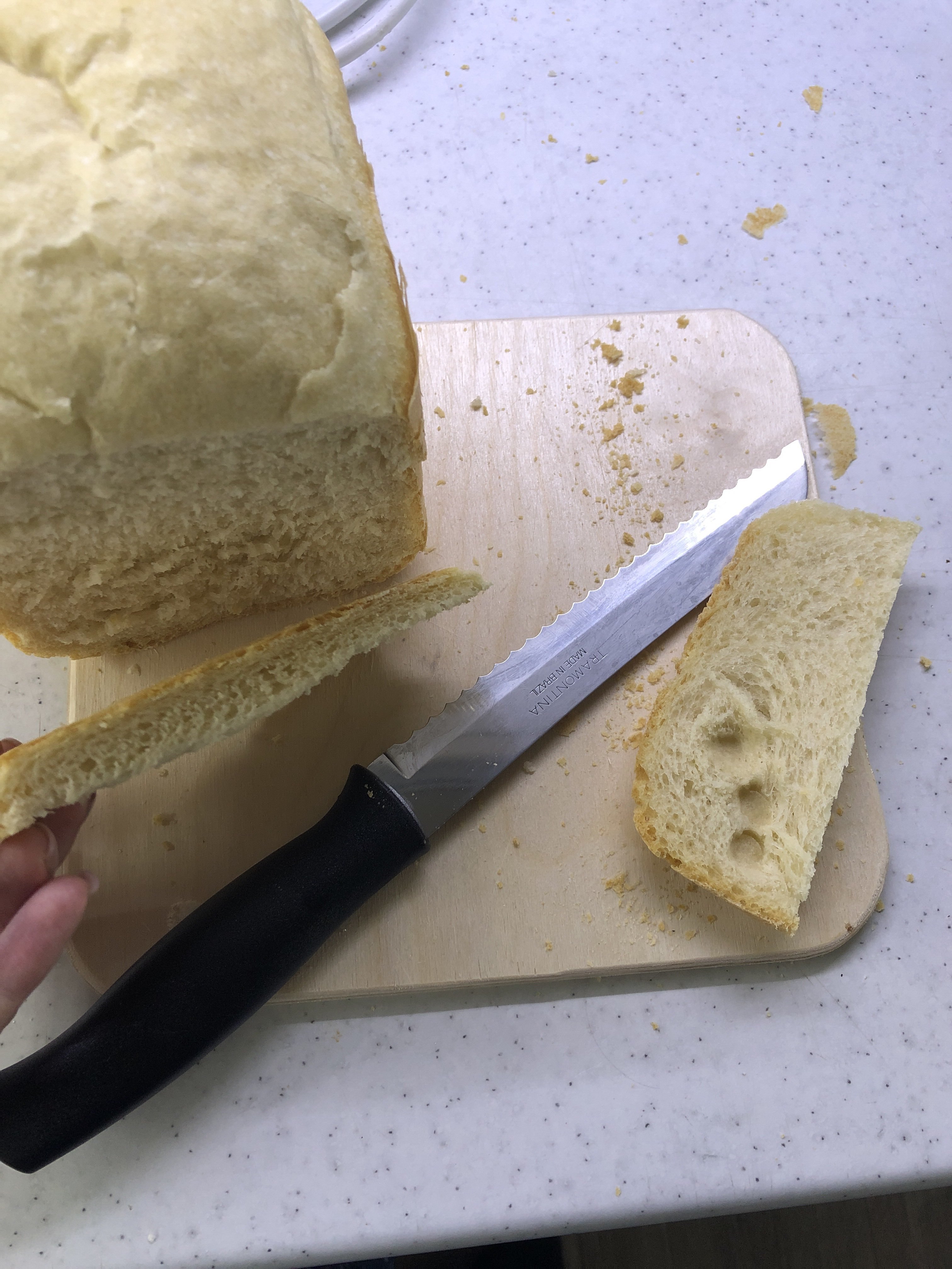 Фотография покупателя товара Нож кухонный для хлеба Athus, лезвие 17,5 см, сталь AISI 420
