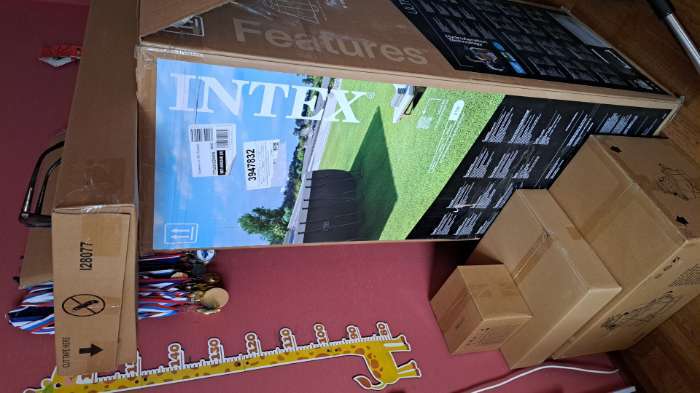 Фотография покупателя товара Бассейн каркасный Ultra XTR Frame, 549×274×132 см, песчаный фильтр-насос, лестница, тент, подстилка, 26356NP INTEX - Фото 3