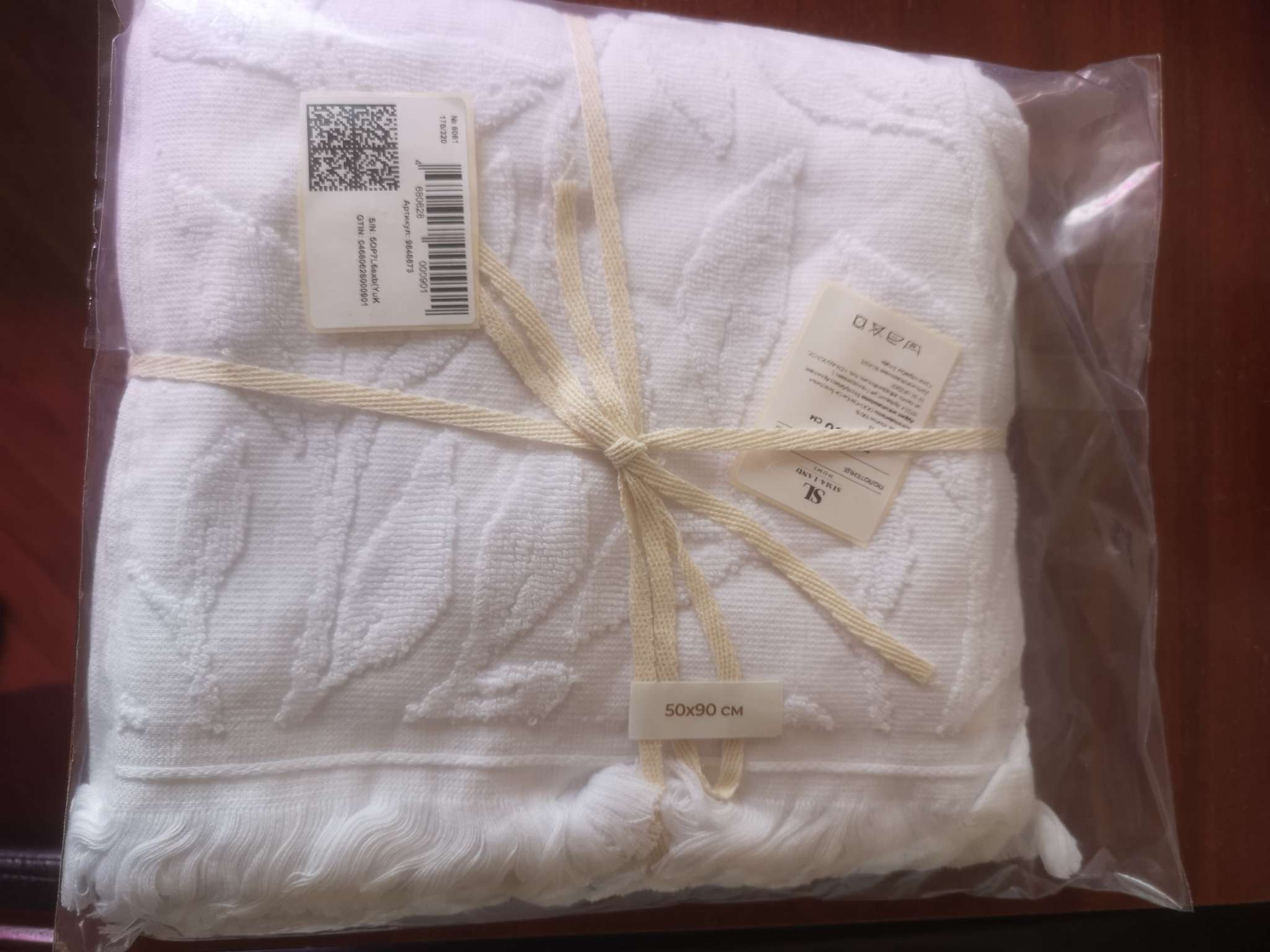 Фотография покупателя товара Полотенце махровое SL HOME: Boho «Блан де Блан» 100×180 см, хлопок 100%, белое - Фото 4