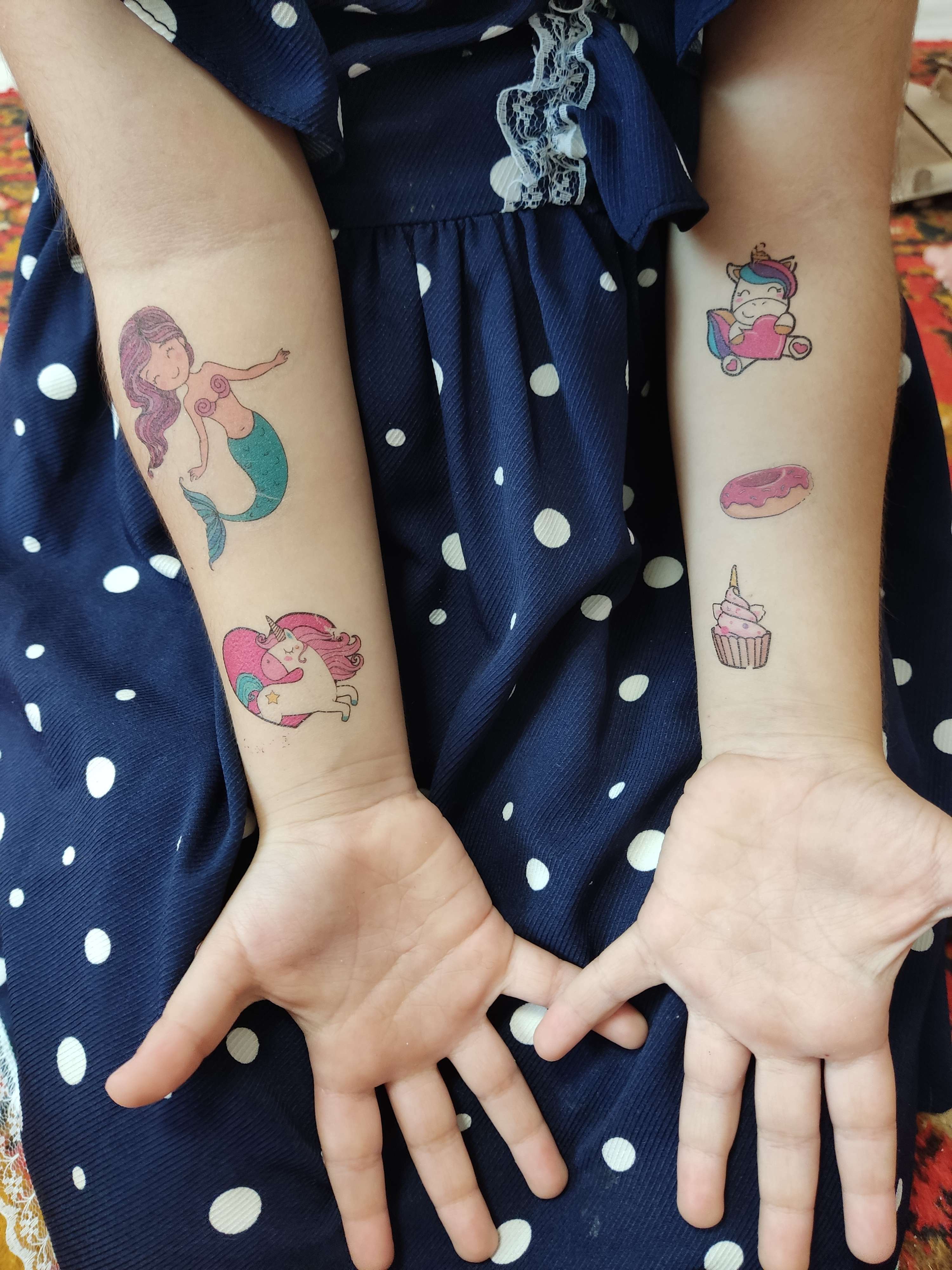 Фотография покупателя товара Набор детских татуировок переводок, 4 листа - Фото 4