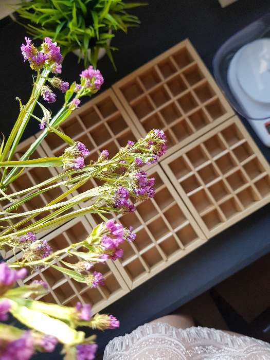 Фотография покупателя товара Коробка для конфет, крафт, 17.5×17.5×4 см - Фото 12