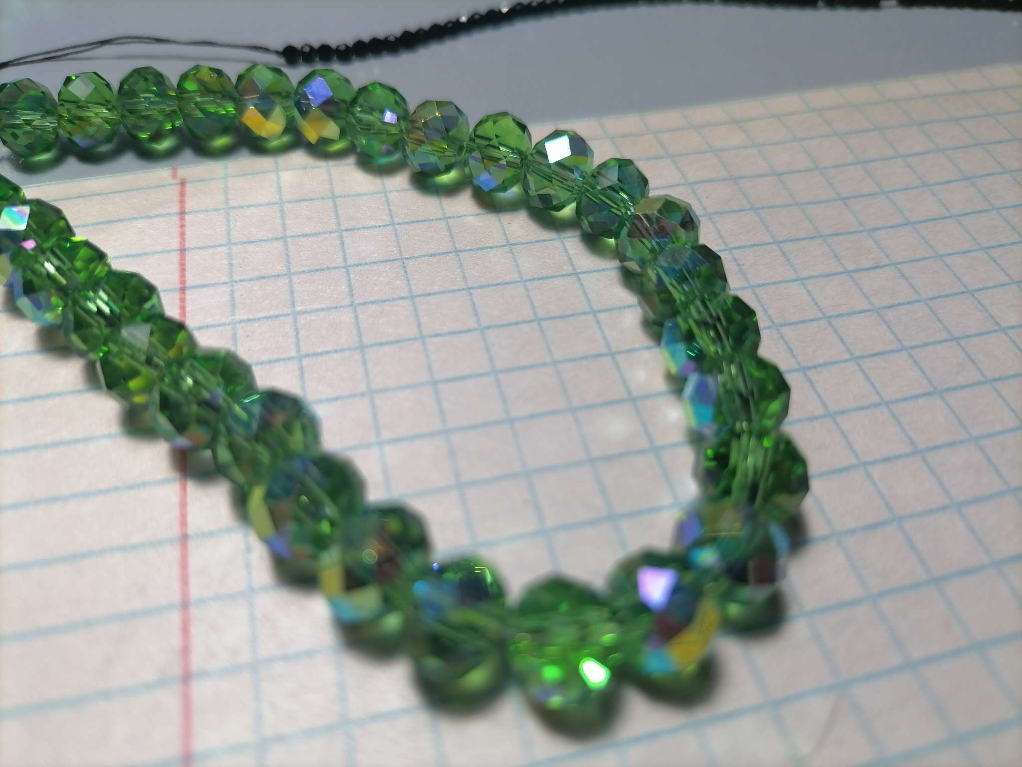 Фотография покупателя товара Бусины из стекла, набор 80 шт., размер 1 шт. — 8 мм, цвет белый - Фото 1