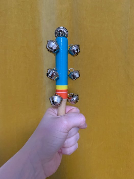Фотография покупателя товара Игрушка с бубенцами «Весёлая мелодия», цвет голубой - Фото 1