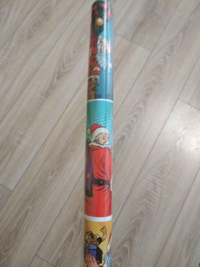 Фотография покупателя товара Бумага упаковочная глянцевая "Зимний курорт", 70 х 100 см,1 лист