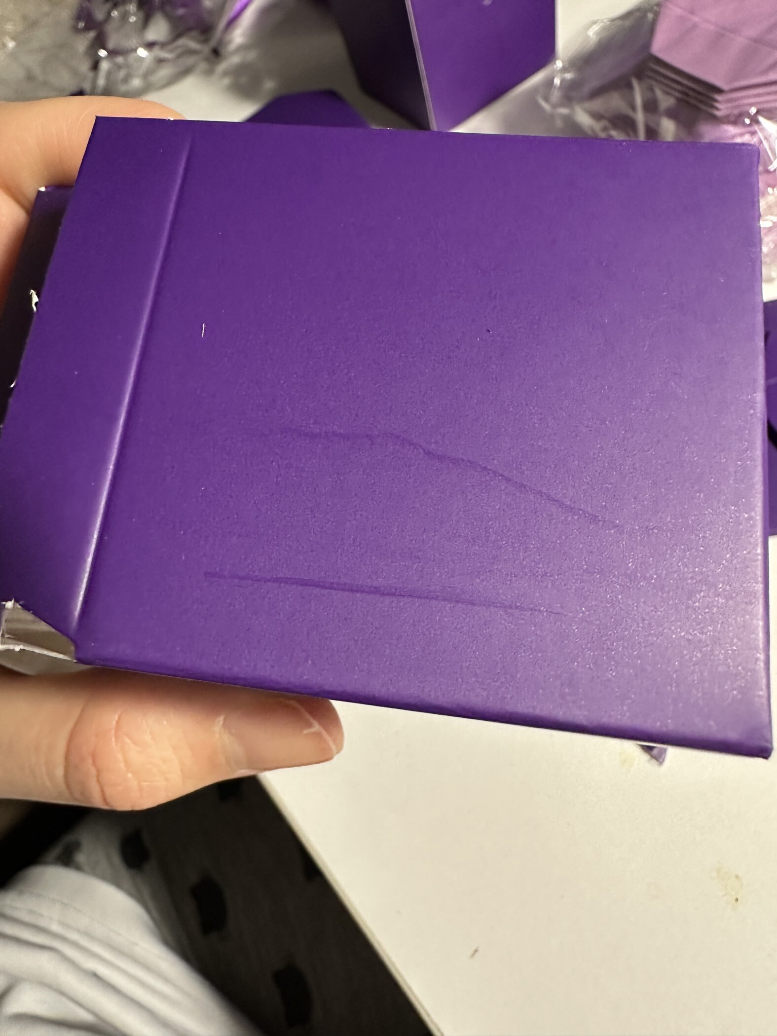 Фотография покупателя товара Коробочка подарочная складная «Презент», 6×6×6 см, фиолетовый - Фото 13