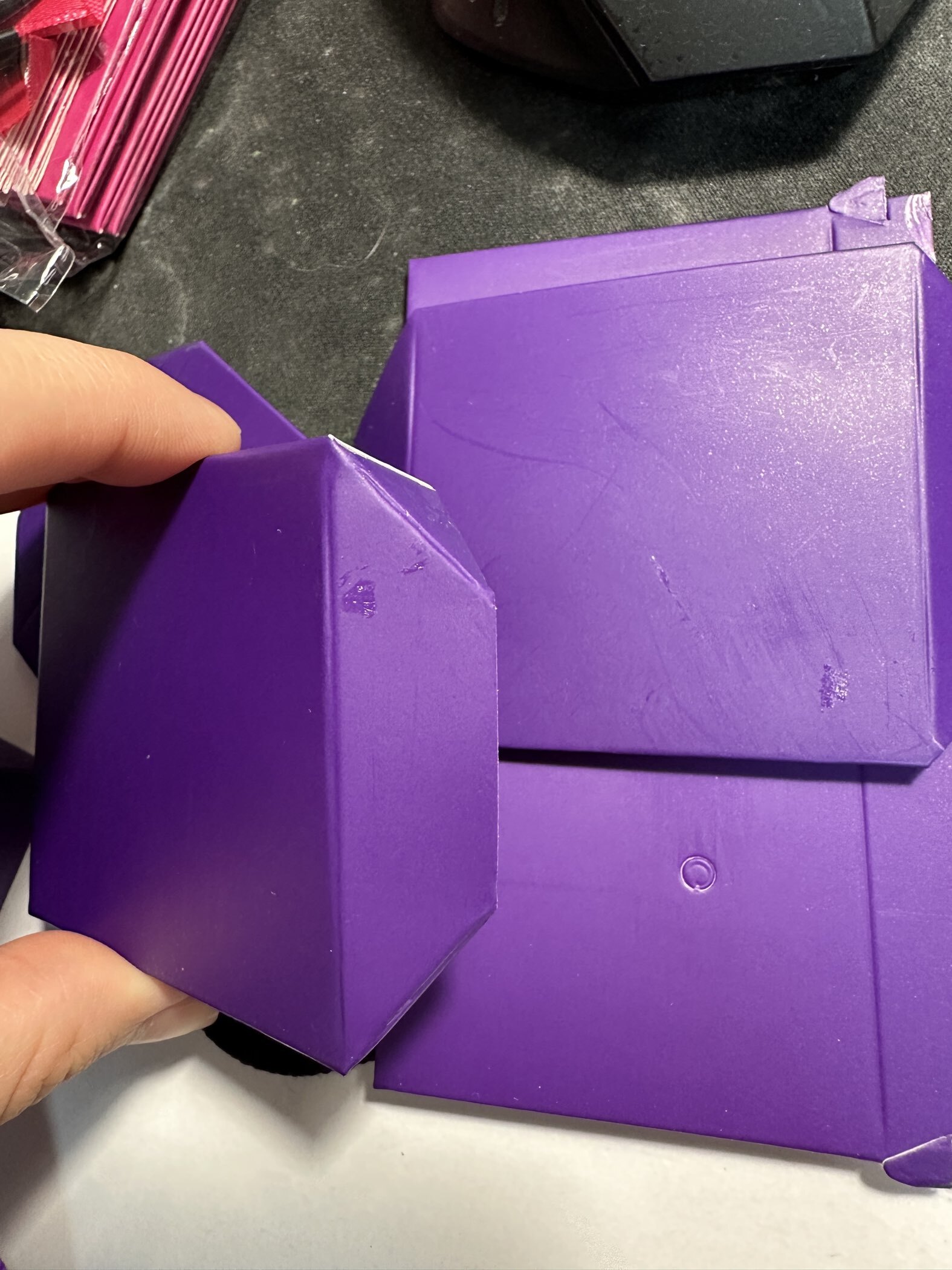 Фотография покупателя товара Коробочка подарочная складная «Презент», 6×6×6 см, фиолетовый - Фото 16