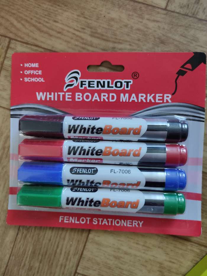 Фотография покупателя товара Набор маркеров для флипчарта, 4 цвета, 3 мм, блистер - Фото 4