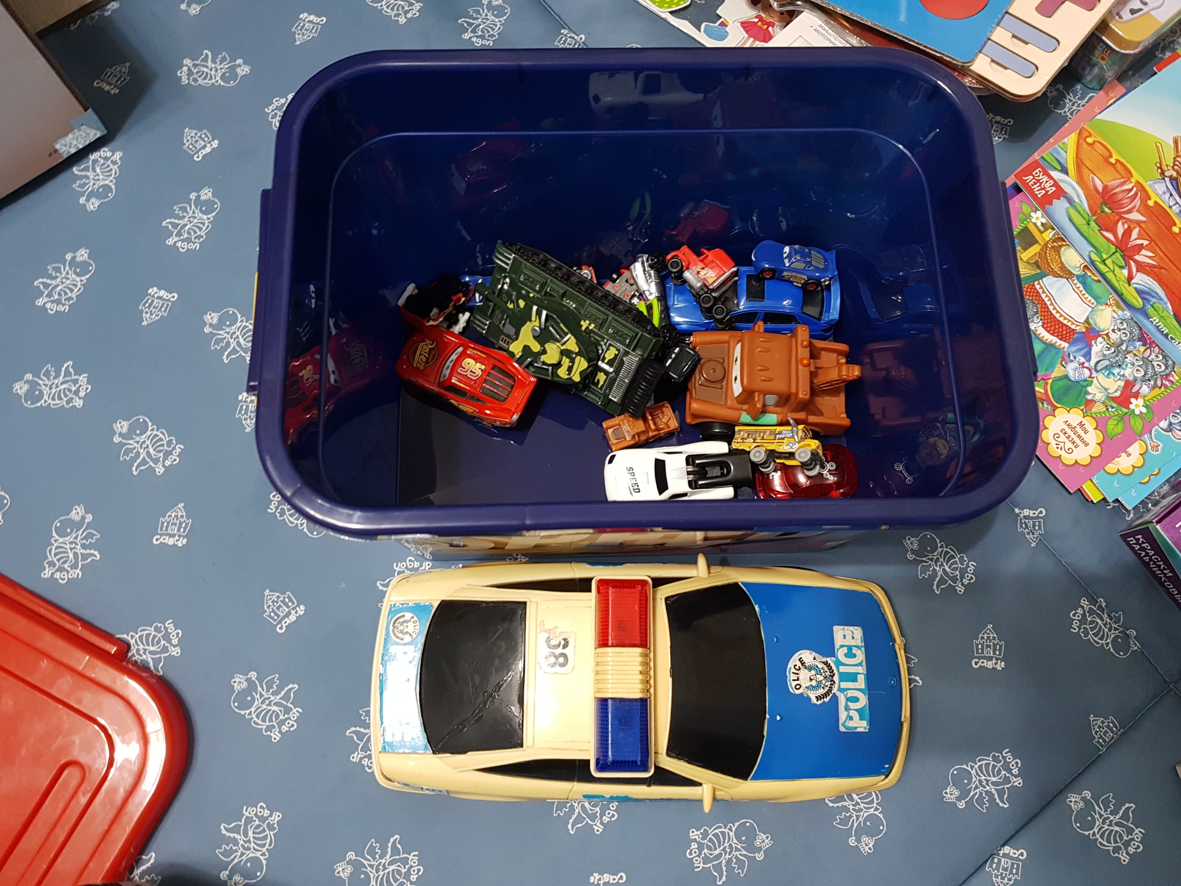 Фотография покупателя товара Ящик для игрушек Speed, с крышкой и ручками, 6.5 л - Фото 2