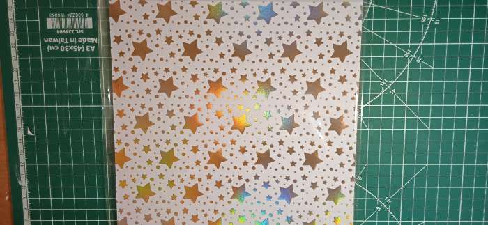 Фотография покупателя товара Бумага для скрапбукинга с голографическим фольгированием «Среди звёзд», 20 × 21.5 см, 250 г/м - Фото 1