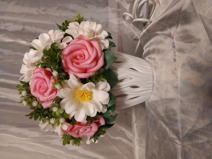 Фотография покупателя товара Кашпо для цветов со вставкой «Вдохновение», 3 л, белое - Фото 12