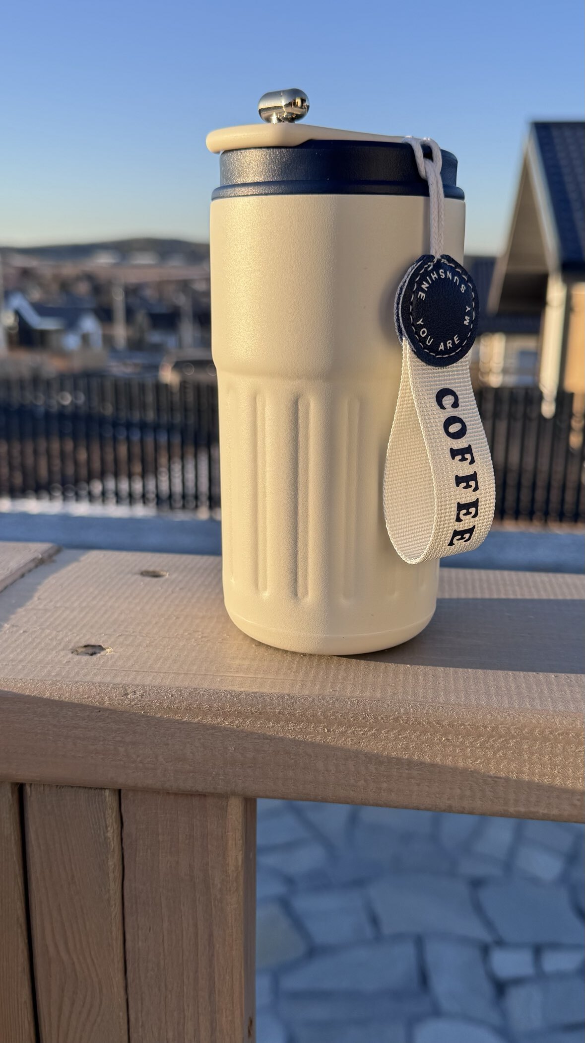 Фотография покупателя товара Термокружка Coffee, 450 мл, сохраняет тепло до 6 ч, термометр - Фото 1