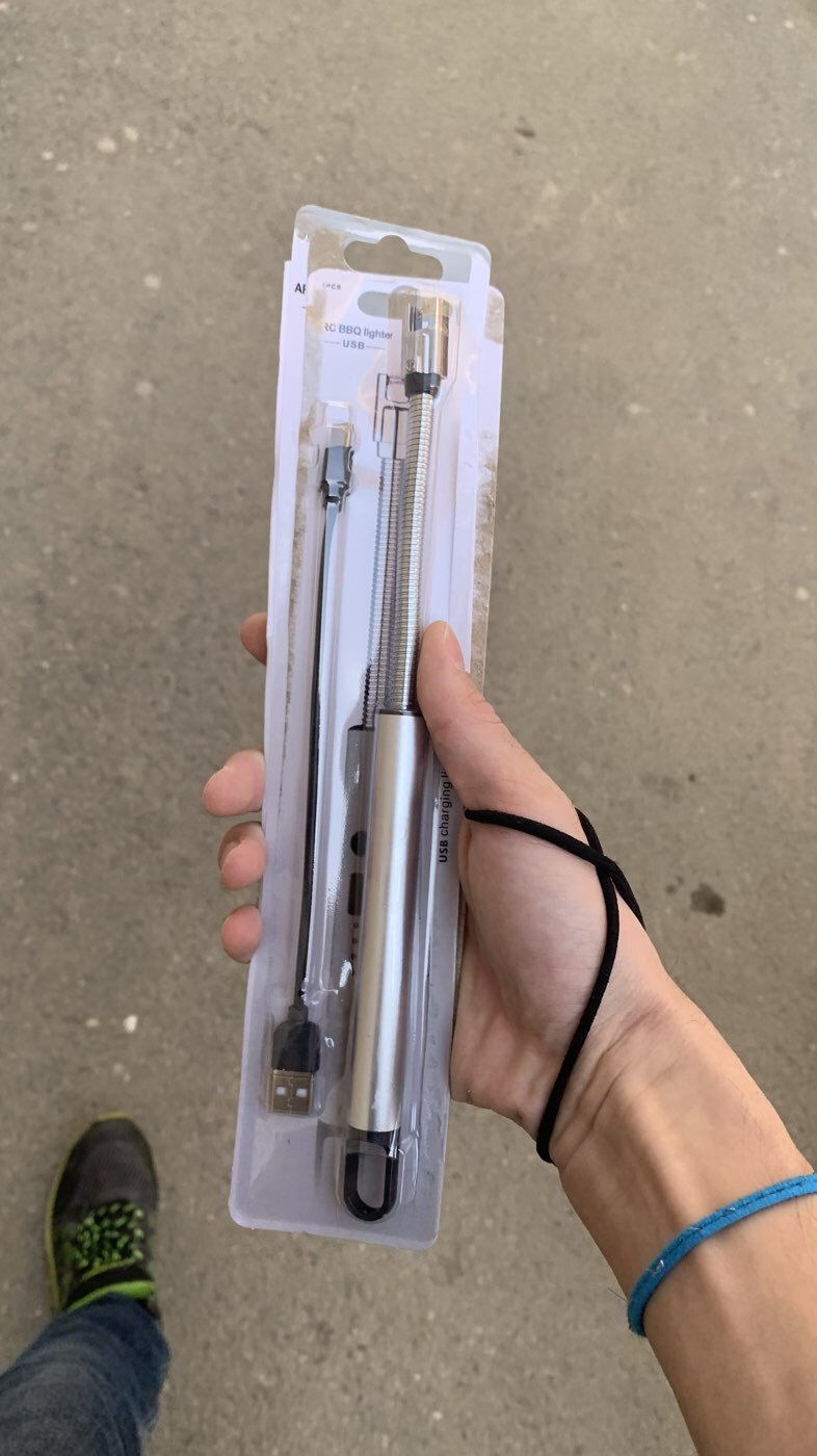 Фотография покупателя товара Зажигалка электронная для кухни и свечей, дуговая, 170 мАч, USB - Фото 1