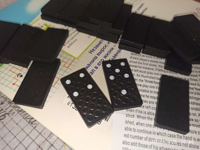 Фотография покупателя товара Домино классическое «Время игры», 28 шт. - Фото 4