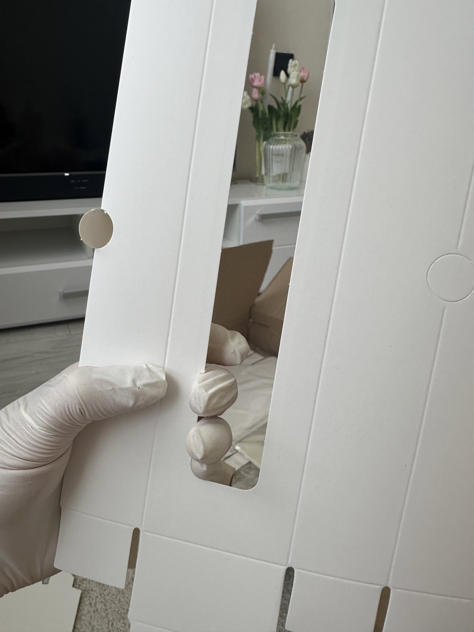 Фотография покупателя товара Коробка для 5 конфет с окном, с тонкими разделителями, белый 21×5.5×3.3 см - Фото 20