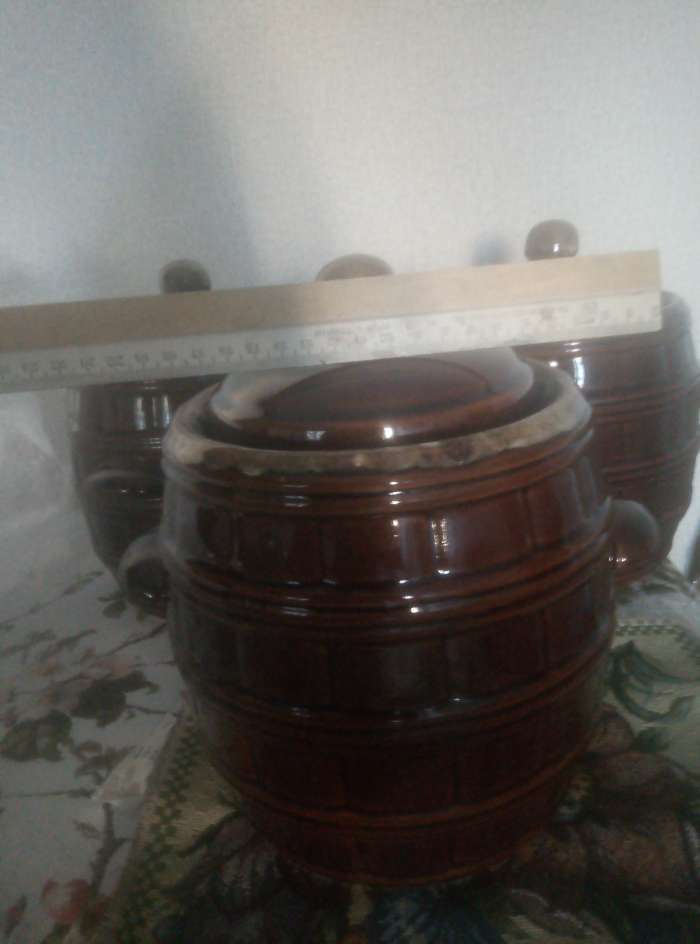 Фотография покупателя товара Горшок "Бочонок", коричневый, под засолку, 5 л - Фото 8