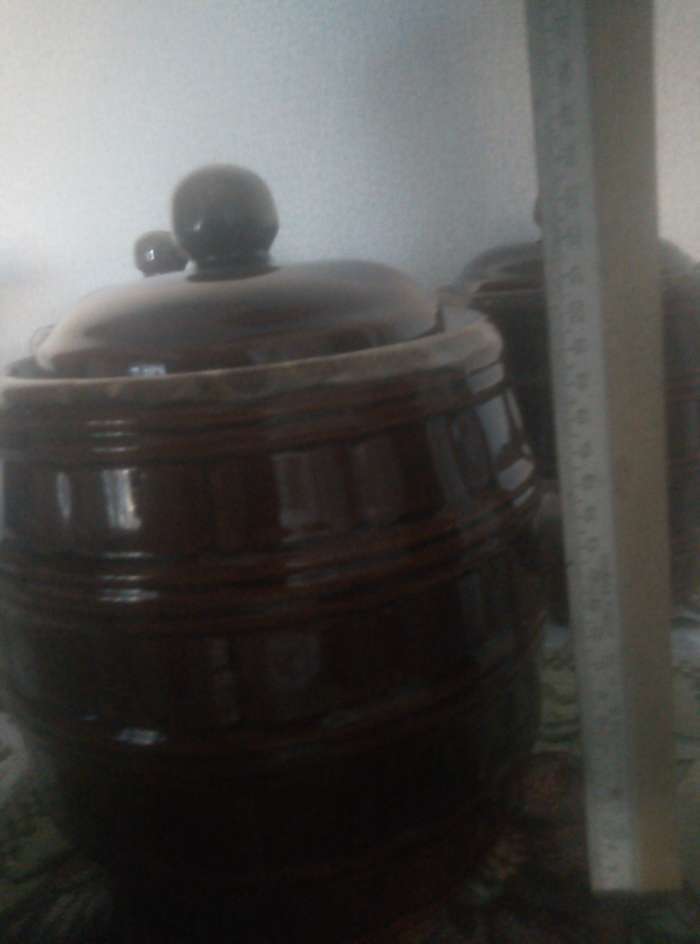 Фотография покупателя товара Горшок "Бочонок", коричневый, под засолку, 5 л