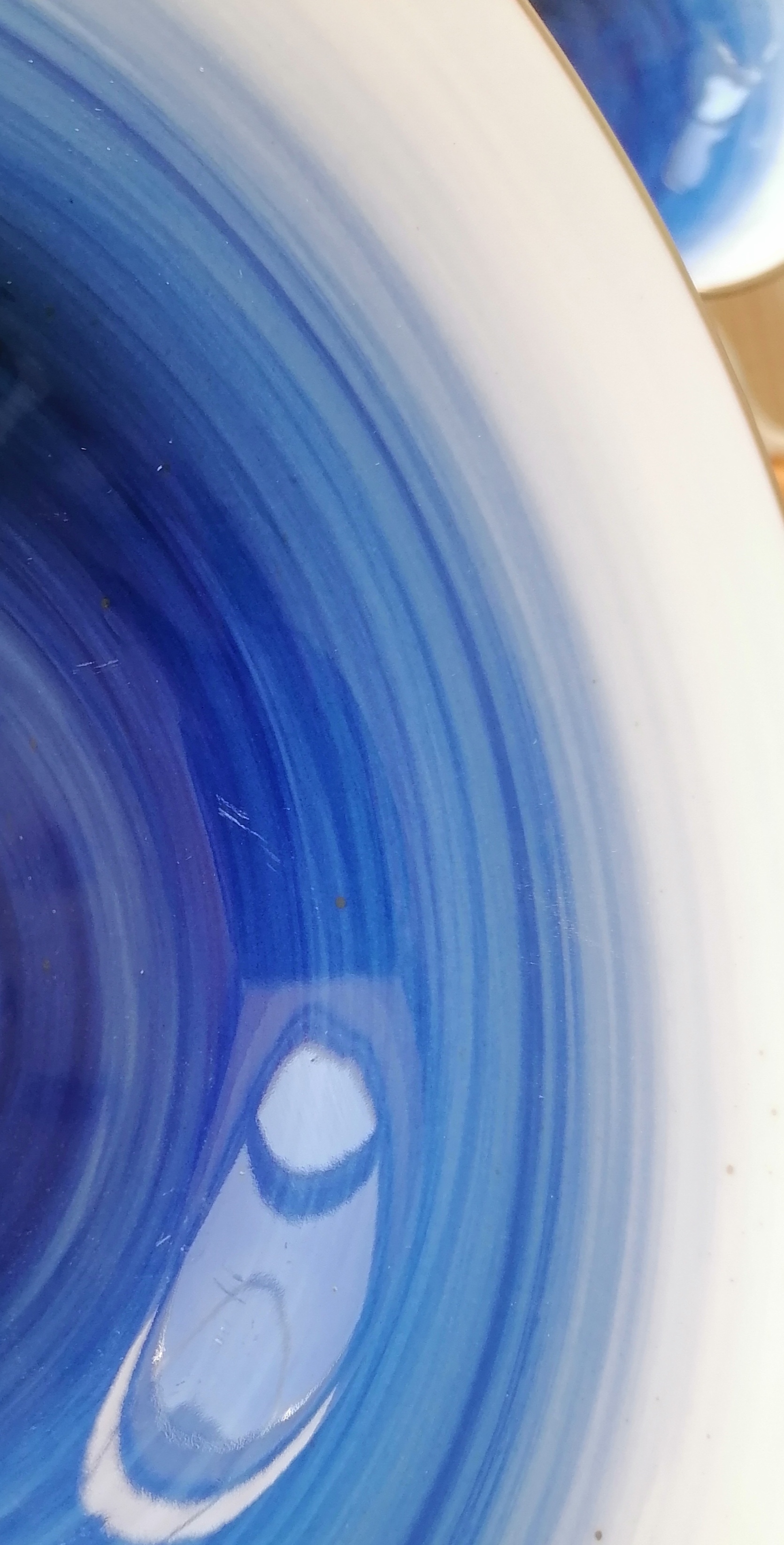 Фотография покупателя товара Тарелка фарфоровая для пасты Доляна «Космос», 150 мл, d=21 см, цвет синий - Фото 4