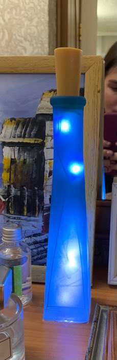 Фотография покупателя товара Гирлянда «Нить» 1 м роса с пробкой, IP20, серебристая нить, 10 LED, свечение фиолетовое, LR44х3 - Фото 140