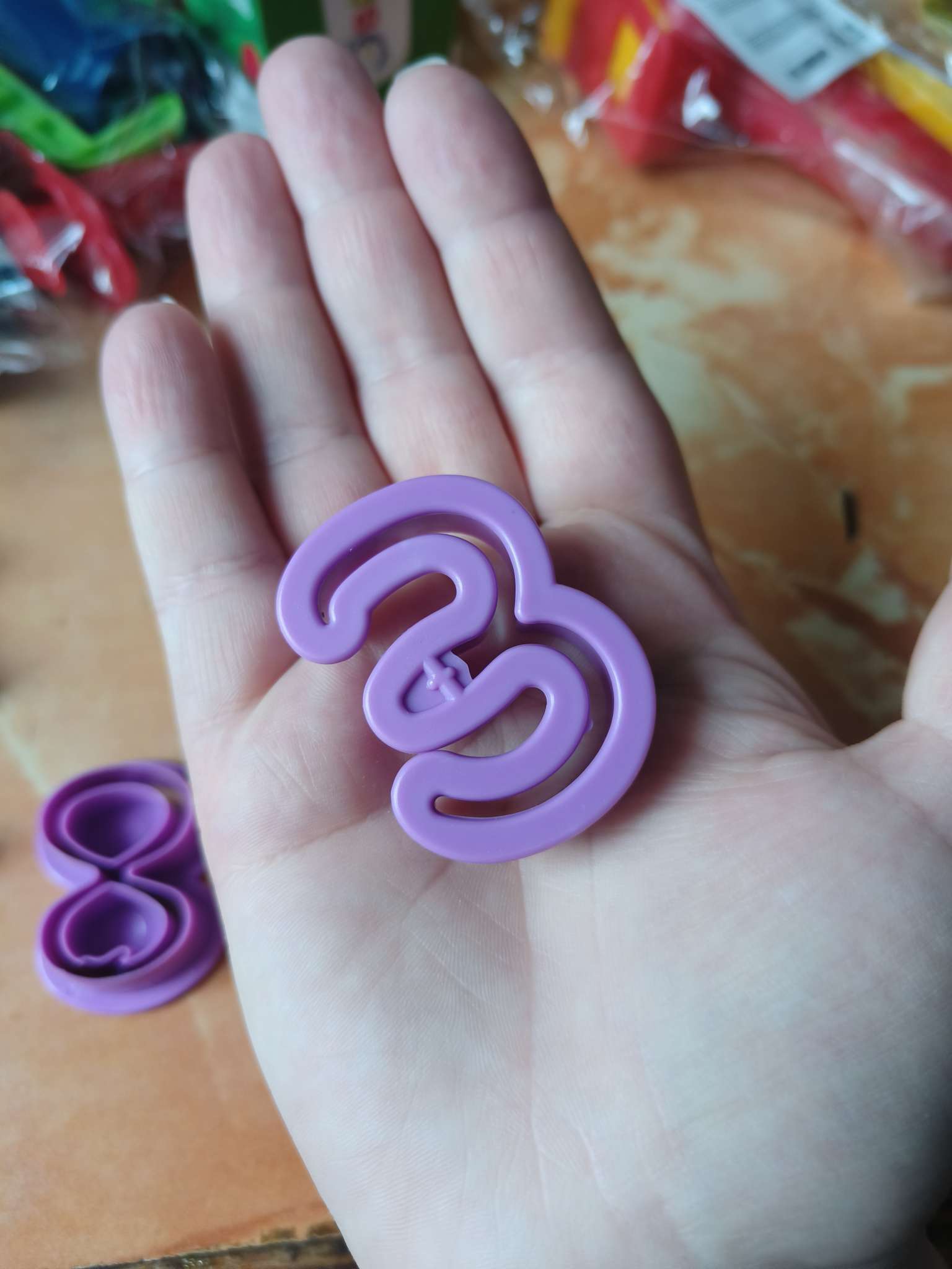 Фотография покупателя товара Каттер для полимерной глины «Цифры», набор 10 шт. - Фото 3