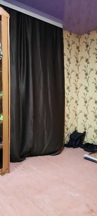 Фотография покупателя товара Штора портьерная "Этель" ширина 135 см, высота 250 см, цвет шоколад - Фото 14