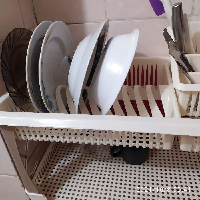 Фотография покупателя товара Сушилка для посуды 2-х ярусная Giaretti Giaretti Bono, 49,5×28×33,5 см, цвет кремовый - Фото 1