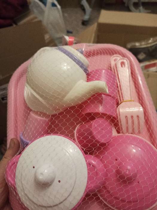 Фотография покупателя товара Набор детской посуды «Настенька», с подносом на 2 персоны, 19 элементов - Фото 1