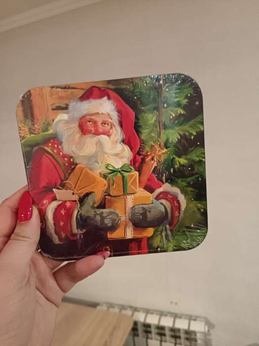 Фотография покупателя товара Подставка под горячее новогодняя «Подарки», 15×15 см - Фото 1