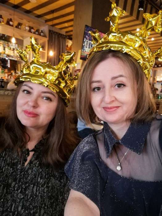 Фотография покупателя товара Воздушный шар фольгированный «Корона-ободок», золото - Фото 1