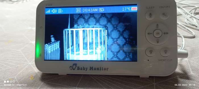 Фотография покупателя товара Видеоняня беспроводная с монитором, экран 5" LCD, двухсторонняя связь, 2100 мАч, белая - Фото 1