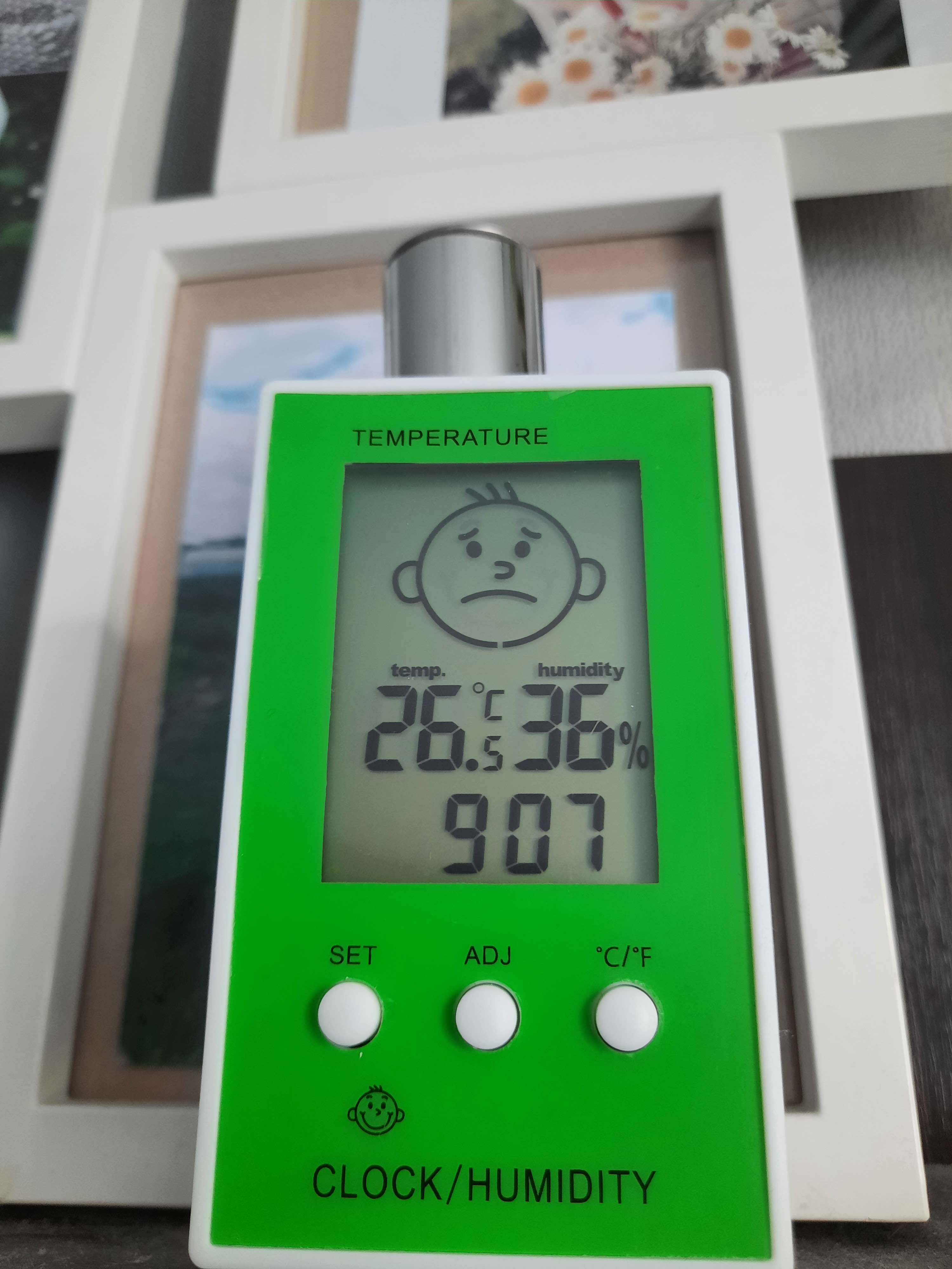 Фотография покупателя товара Термометр Luazon LTR-12, электронный, указатель влажности, часы, МИКС - Фото 7