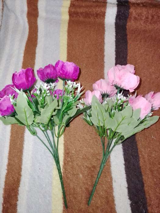 Фотография покупателя товара Букет искусственный «Пион Аверилл», 5×30 см, МИКС - Фото 2