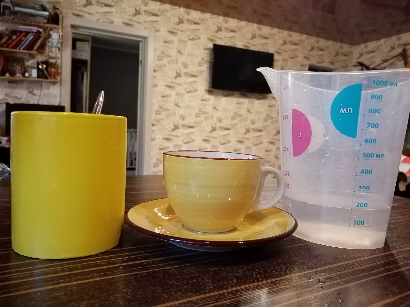 Фотография покупателя товара Чайная пара керамическая Доляна «Морской мир», 2 предмета: чашка 200 мл, блюдце d=14,5 см, цвет коричневый - Фото 2