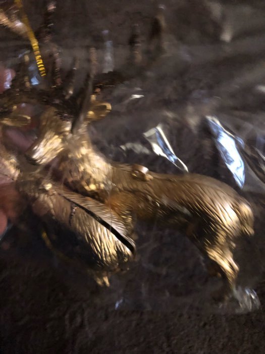 Фотография покупателя товара Украшение ёлочное "Благородный олень" (набор 2 шт) 8х15 см, золото - Фото 83