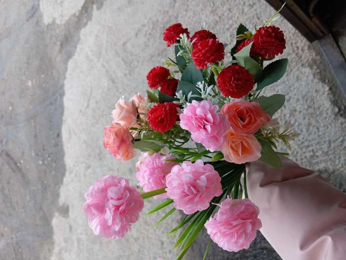 Фотография покупателя товара Букет искусственный «Гортензии», 28 см, МИКС - Фото 2