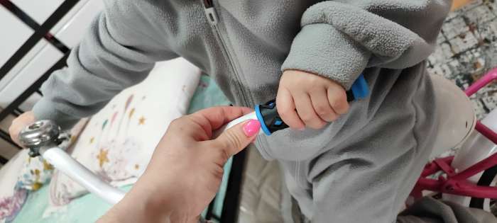 Фотография покупателя товара Грипсы Dream Bike, 100 мм, синие - Фото 2