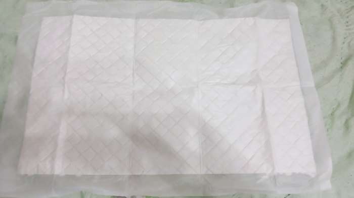 Фотография покупателя товара Пелёнки впитывающие целлюлозные для животных, 60×40 см, 5 шт. - Фото 1