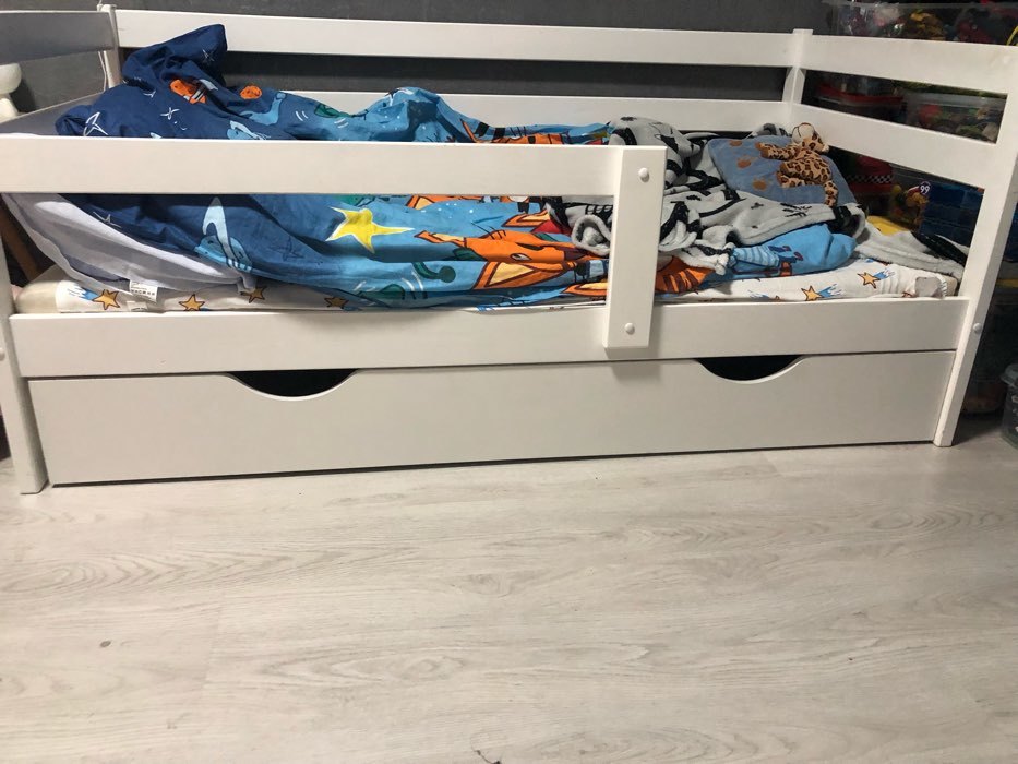 Фотография покупателя товара Ящик задвижной для детской кровати, 1588 × 716 × 194 мм, цвет белый - Фото 2