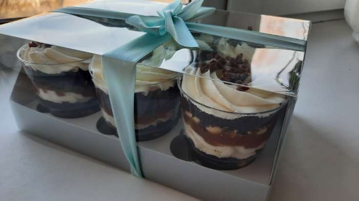 Фотография покупателя товара Коробка для 6 капкейков с окном, белая, 25×17×10 см - Фото 10